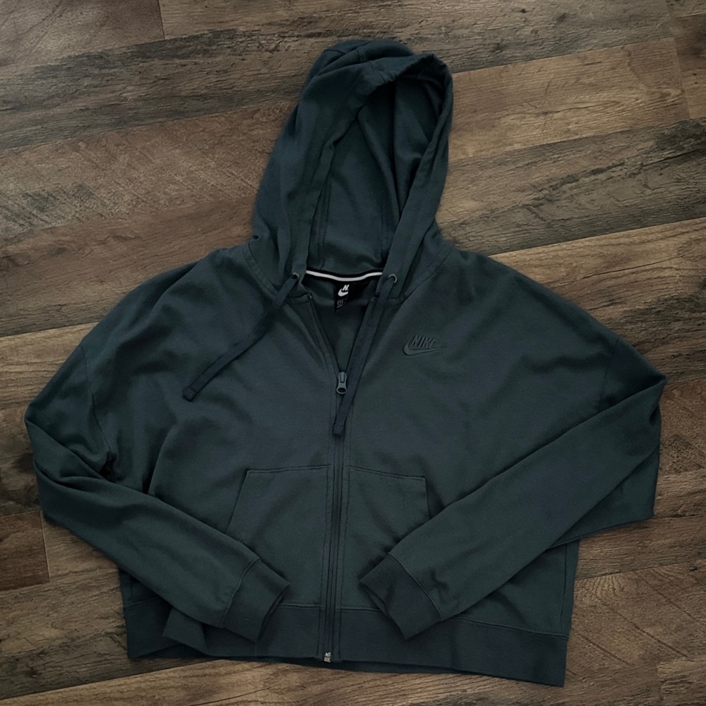 Nike Dark Green Full-Zip Hoodie
